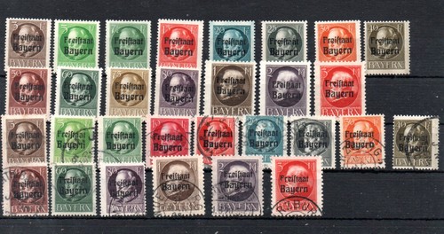 Briefmarken freistaat bayern - freistaat,